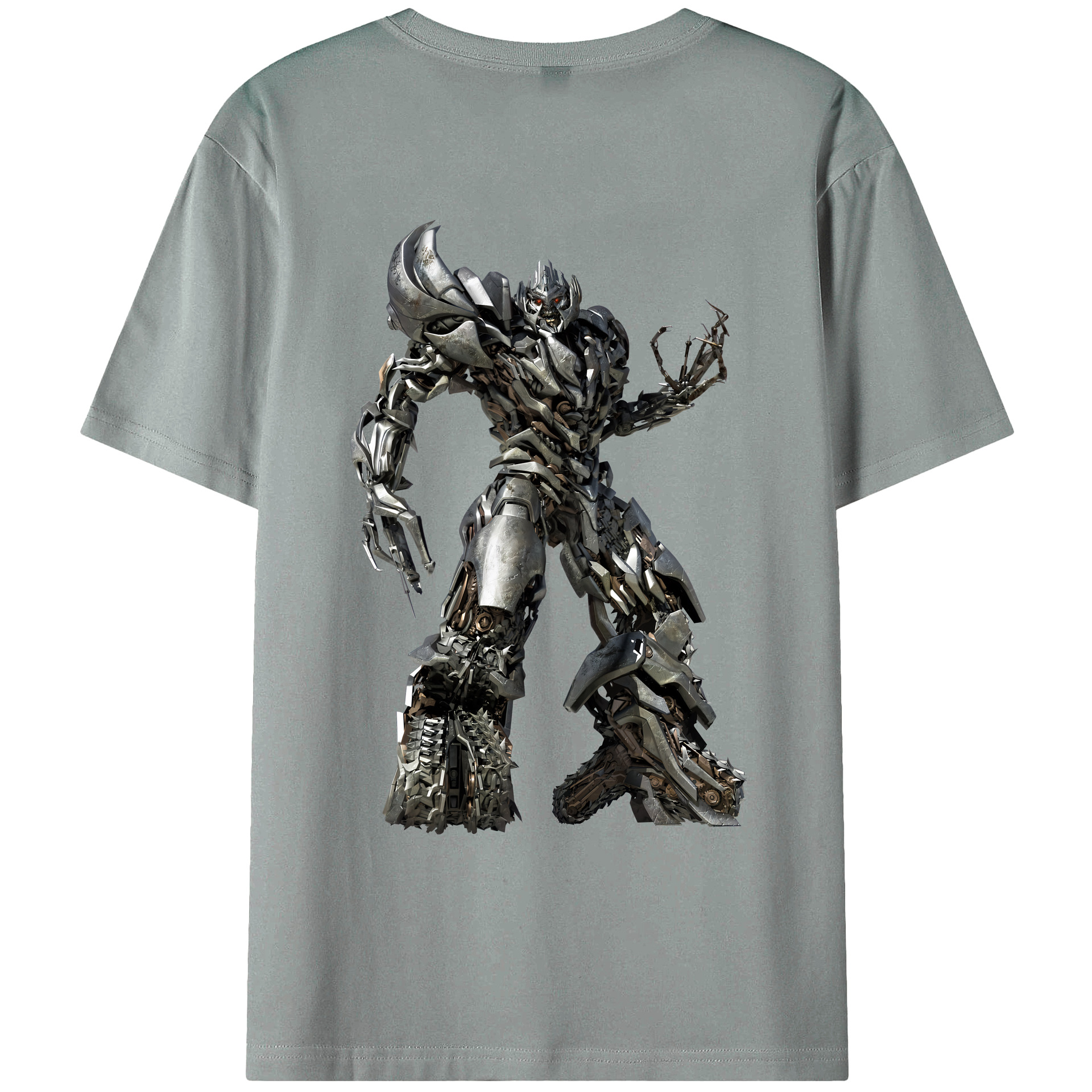 （画像用） Transformers トランスフォーマー 綿100％ メンズ半袖Tシャツ（バックプリント） 通気性